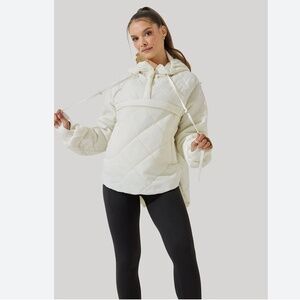 POPFLEX Women's White Puffer Jacket